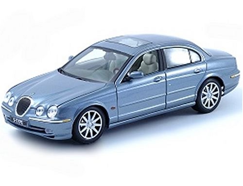 Diecast Model Jaguar S Type in Metallic Blue (1:18 scale)