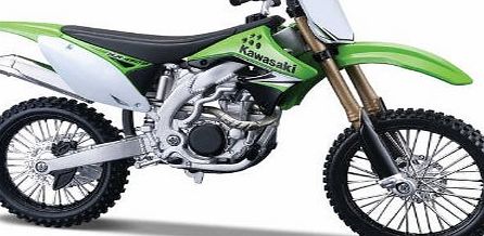 Maisto Kawasaki KX 450F in Green / White model kit 1:12 scale