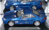 Mercedes Benz SL blue maisto premiere edition 1:18 scale