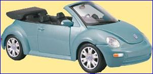 Maisto VW Beetle Cabriolet Metalic Blue 1 25
