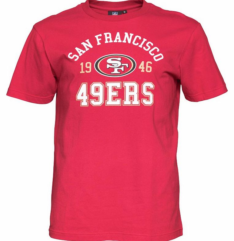 Majestic Athletic Mens 49ers Havlock T-Shirt Red