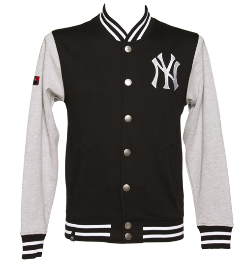 Majestic Athletic Mens Black And Grey New York Yankees Fleece