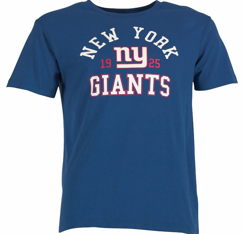 Majestic Athletic Mens Giants Havlock T-Shirt Blue