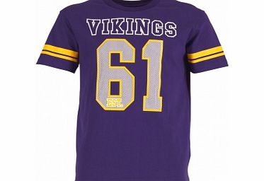 MAJESTIC Athletic Vikings Rokeby T-Shirt Purple