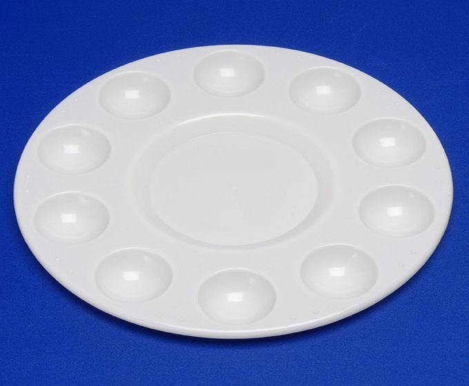 Major Brushes 10-well Round Mixing Palette 7004