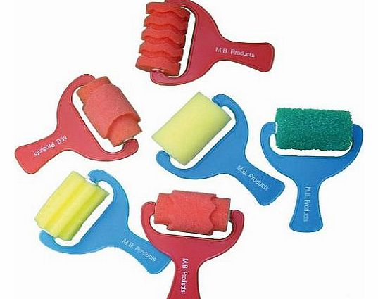 Major Brushes Assorted Foam Rollers Pack Of 6