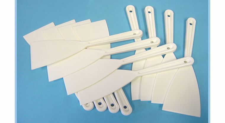 Major Brushes Plastic Palette Knife (broad Blade) Pack 12