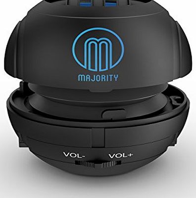 Majority Verb Free Wireless Rechargeable Portable Mini Speaker with HD Sound - Black