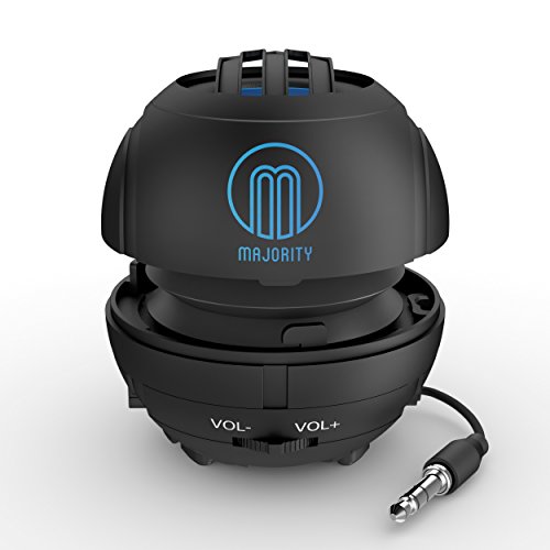 Majority Verb Rechargeable Portable Mini Speaker with HD Sound - Black