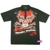 Makaveli Branded Skull Flock Polo Shirt (Black)