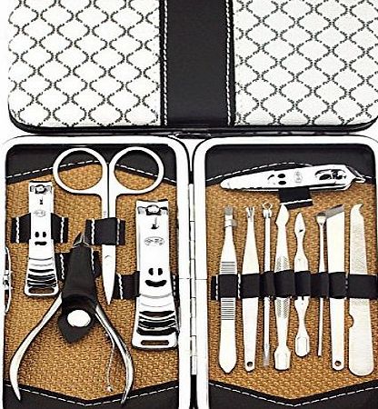 Makebetterlife Belle 13 in 1 Professional Nail Care Personal Manicure amp; Pedicure Set,for Thick Hard Nails, onychomycosis, ingrown Nail, paronychia,White,Ship from UK