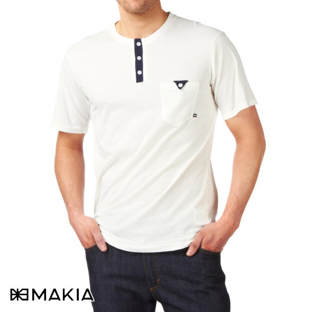 Makia Mens MAKIA Slit T-Shirt - White