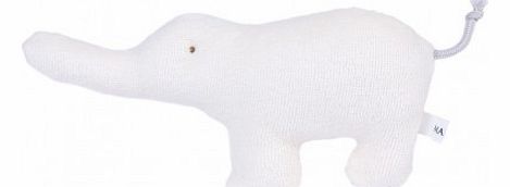 Makie Rattle - White Elephant Ivory `One size
