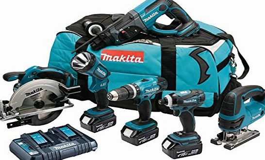 Makita DLX6017PM Cordless Li-ion Kit, 6 pc.