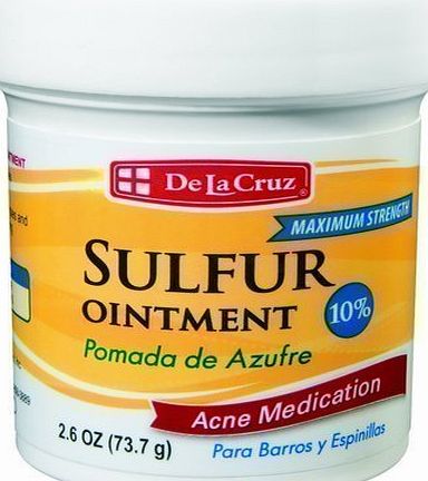 MAL Trading UK NEW MAX STRENGTH SULPHUR OINTMENT SULFUR CREAM ACNE BLACKHEAD SPOT CYST ZIT CURE OILY SKIN BLOCKED PORES MEDICATED TREATMENT