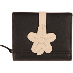 Mala Leather Jasmine Small Tri Fold Leather Purse