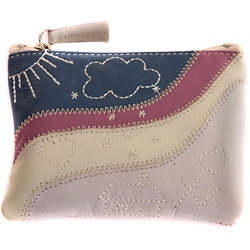 Mala Leather Pinky Snow Leather Coin Purse