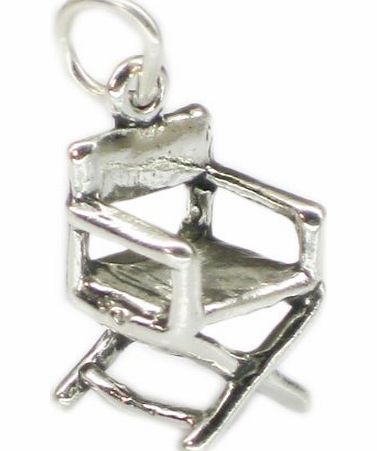 Maldon Jewellery Folding chair silver charm. Director. NON MOVING SSLP2438