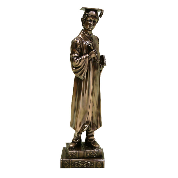Male Bronze Graduation Figurine