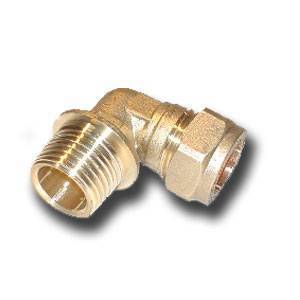 Iron Elbow 22mm x 3/4`` Compression Fitting