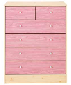 Malibu 4   2 Drawer Chest - Rose