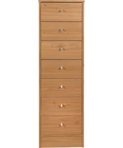 Malibu 7 Drawer Chest - Pine Effect