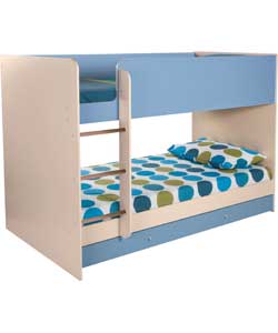 Blue Bunk Bed with Dilly Mattress