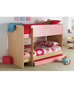 Bunk Bed with Trizone Mattress - Rose