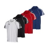 Malik Adidas T8 Clima Polo Shirt (Medium White/Black)