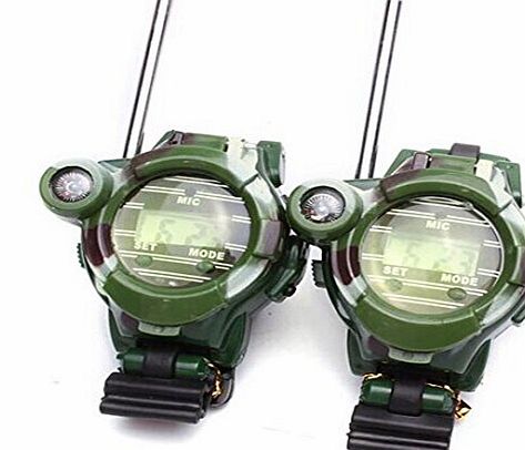2PCS Children Toy Walkie Talkie Child Watches Interphone Outdoor