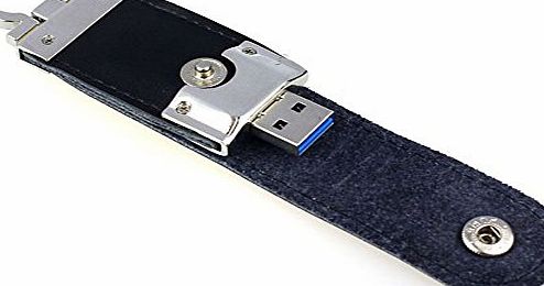 Malloom� Atdoshop(TM) Black USB3.0 8 to 256GB Business Leather Flash Drive Memory Stick U-Disk (8GB)