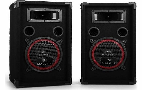 Malone 8`` Passive PA Speakers Pair -1000W Max