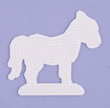 Malte Haaning Plastic A/S Midi Hama Beads 1 Pegboard - Zebra (Or Horse)
