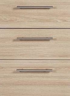 3 Drawer Bedside Chest - Oak Effect