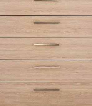 Malvern 5 Drawer Chest - Oak Effect