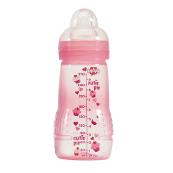 270ml ULTI Silk Bottle and Teat Pink