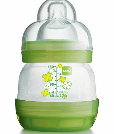 MAM Anti-Colic Self-Sterilising Bottle 130 ml (Green)