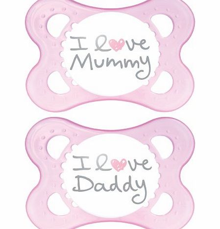 MAM Style Soothers for 0 Months   with Sterilisable Travel Case (Pink)