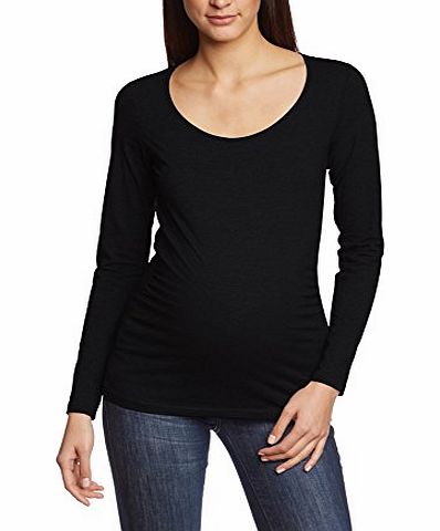 Mamalicious  Womens Maternity Long Sleeve Top - Black - Black - 12