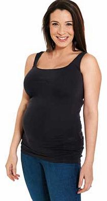 Mamalicious Womens Black Vest Top - One Size
