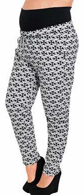 Mamalicious Womens Ditsy Print Trousers - Small