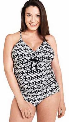 Mamalicious Womens Grey Printed Tankini - Extra