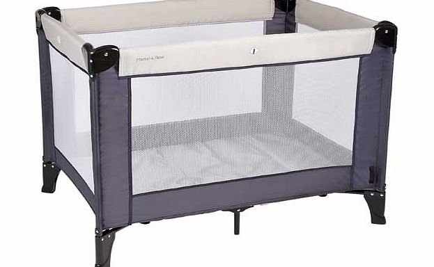 Mamas and Papas Classic Travel Cot - Grey