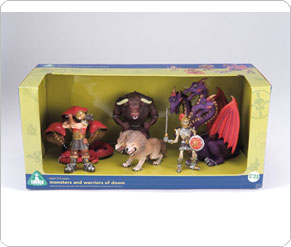 Mamas and Papas Set of Six Monster and Warrior Figures