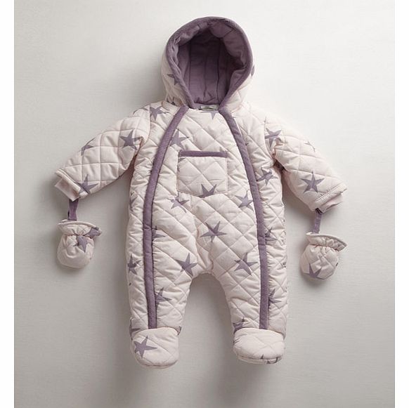 MAMAS AND PAPAS Star Print Quilted Pramsuit