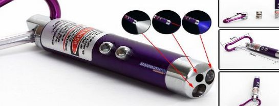 Mammoth XT 3 in Laser Pen - Lazer Pointer / UV Light / Torch / For Pets - Purple