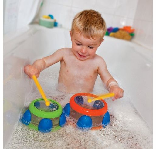 Floating Bath Water Drums for children -- Bathtime toy for 2 years +