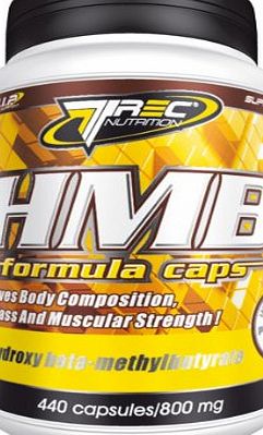 Trec Nutrition HMB Formula 70 caps -- 3000 mg per daily serving -- Muscle Growth / Strength / Protects Muscle Wasting