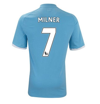 Umbro 2010-11 Manchester City Umbro Home Shirt (Milner