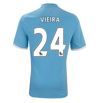 Man City Umbro 2010-11 Manchester City Umbro Home Shirt (Vieira